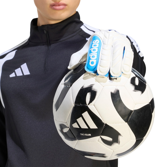 Rękawice bramkarskie adidas Copa Club biało-niebieskie KE9734