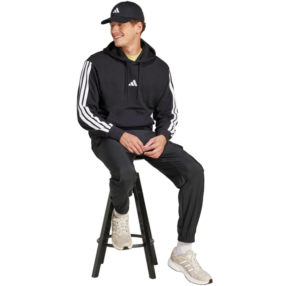 Bluza męska adidas Essentials 3-Stripes French Terry czarna JD1874
