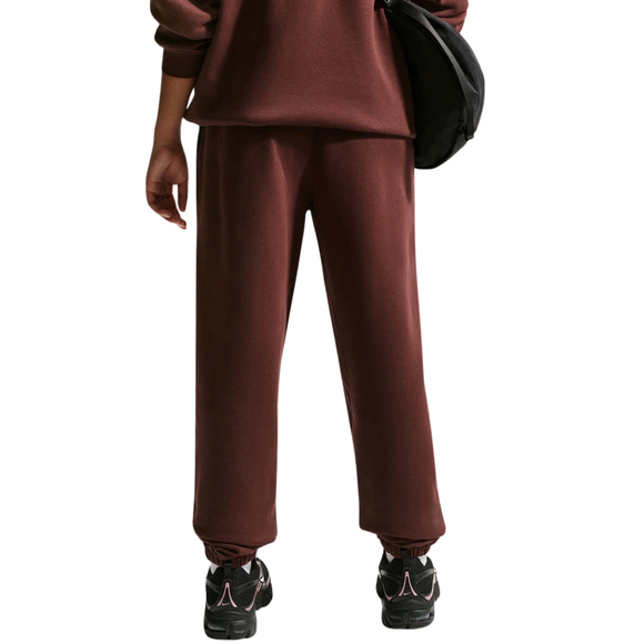 Spodnie dla dzieci Nike Sportswear Studio Fleece brązowe IM4905 658