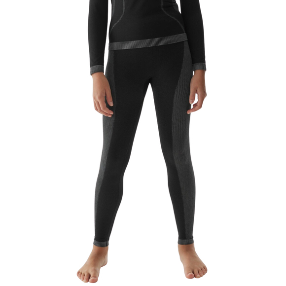 Bielizna bezszwowa dla dziewczynki 4F F109 głęboka czerń 4FJAW23USEAF109 20S