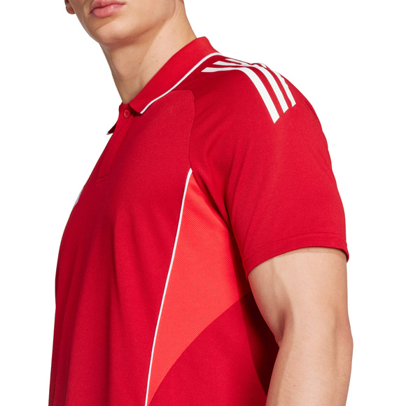 Koszulka męska adidas Tiro 25 Competition Polo czerwona JY1805