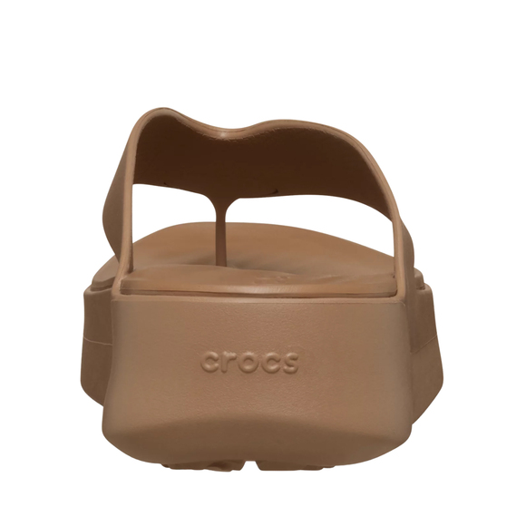 Klapki damskie Crocs Getaway Platform Flip brązowe 209410 2JJ