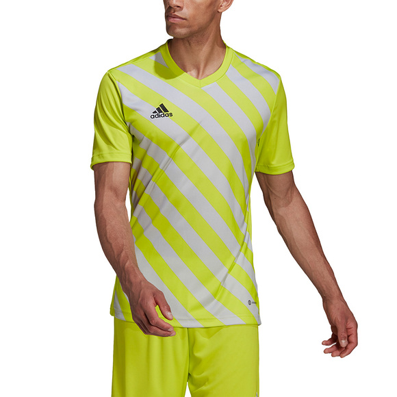 Koszulka męska adidas Entrada 22 Graphic Jersey żółto-szara HF0118