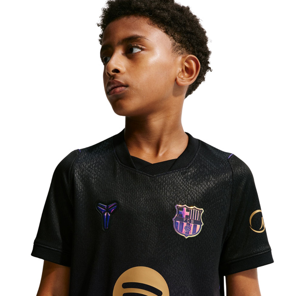 Koszulka dla dzieci Nike FC Barcelona Stadium Away 2026/27 fioletowo-czarna II1674 505
