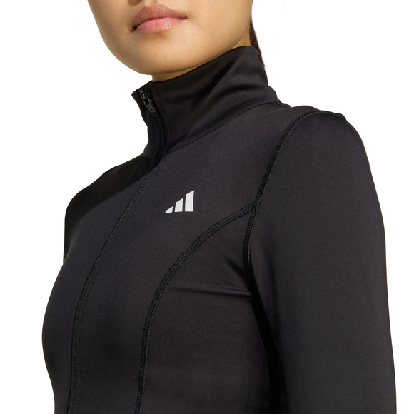 Bluza damska adidas Optime Essentials Full-Zip czarna JM9185