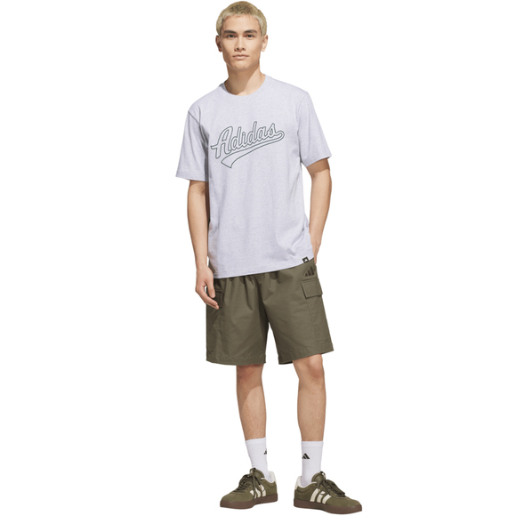 Koszulka męska adidas Varsity Tailsweep Graphic szara KS2179