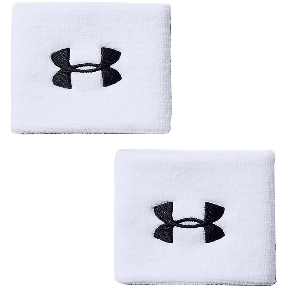 Frotki na rękę Under Armour Performance Wristbands białe 1276991 100