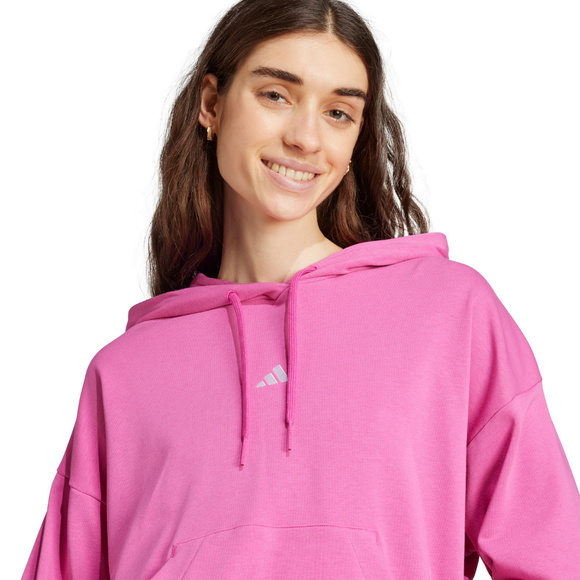Bluza damska adidas Essentials Small Logo French Terry różowa JD3067