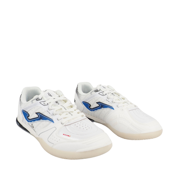 Buty piłkarskie Joma Top Flex Ultralight Indoor 2602 biało-niebieskie TFUW2602IN
