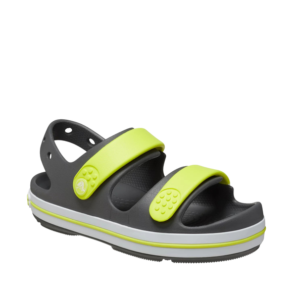 Sandały dla dzieci Crocs Crocband Cruiser grafitowo-żółte 209423 1NJ