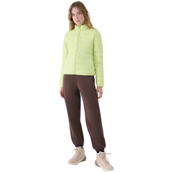 Kurtka damska puchowa 4F F533 soczysta zieleń 4FWSS25TDJAF533 45S