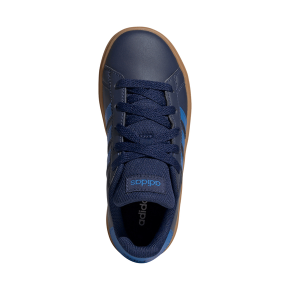 Buty dla dzieci adidas Grand Court Lifestyle Tennis Lace-Up granatowe JS4344