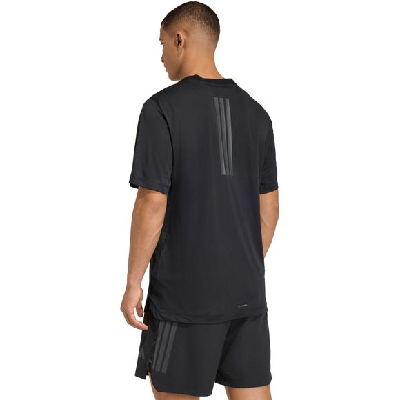Koszulka męska adidas D4T PrimeLift 3 Stripes czarna KE9937