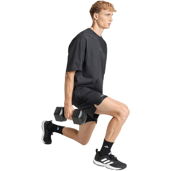 Spodenki mękie adidas Tech Intensity Aop czarne KB3123