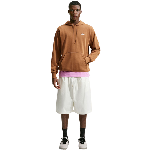 Bluza męska Nike Club FT PO Hoodie jasny brąz FN3866 270