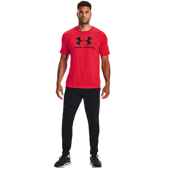 Koszulka męska Under Armour Sportstyle Logo SS czerwona 1329590 601