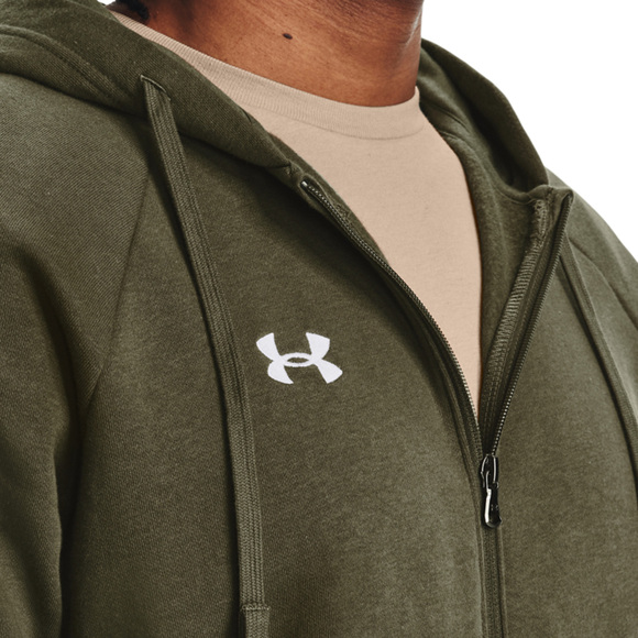 Bluza męska Under Armour Rival Fleece FZ Hoodie khaki 1379767 390