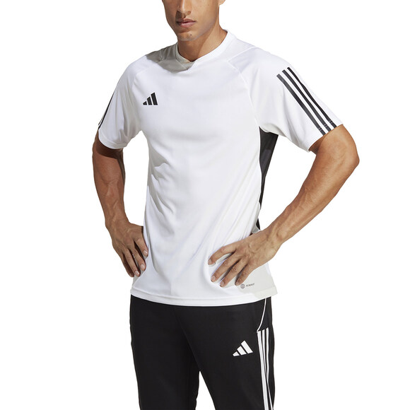 Koszulka męska adidas Tiro 23 Competition Jersey biało-czarna  IC4565