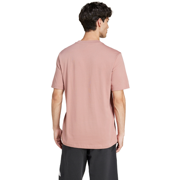 Koszulka męska adidas Essentials Small Logo Single Jersey różowa JF1099