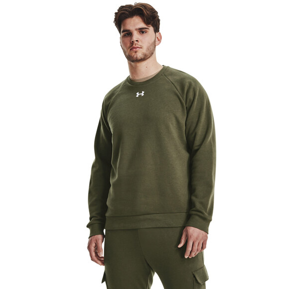 Bluza męska Under Armour Rival Fleece Crew khaki 1379755 390