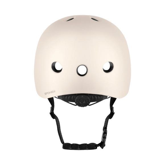 Kask rowerowy Spokey Peanut 54-58 cm beżowy 946436