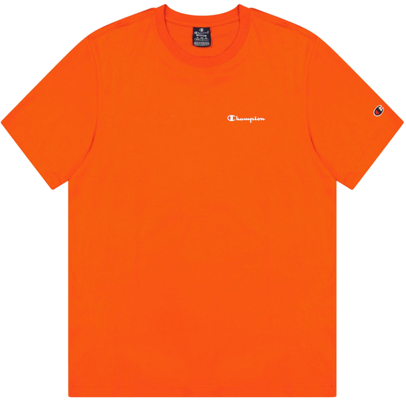 Koszulka męska Champion SS Tee pomarańczowa 220264 OS014