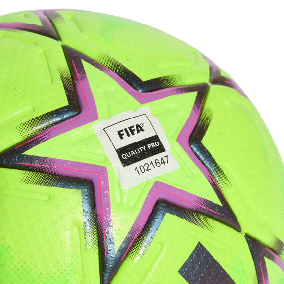 Piłka nożna adidas UCL Pro Winter 26/27 League Stage zielono-czarno-różowa KE9769