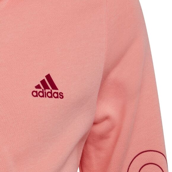 Bluza dla dzieci adidas brzoskwiniowa HE1968