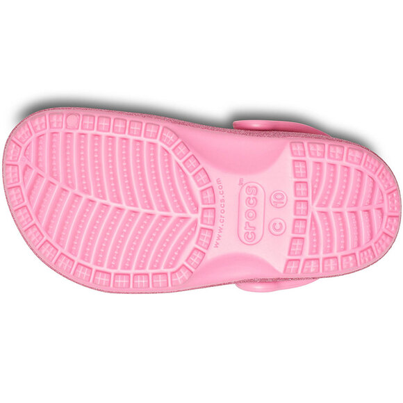 Chodaki dla dzieci Crocs Classic Glitter Clog różowe 205441 669