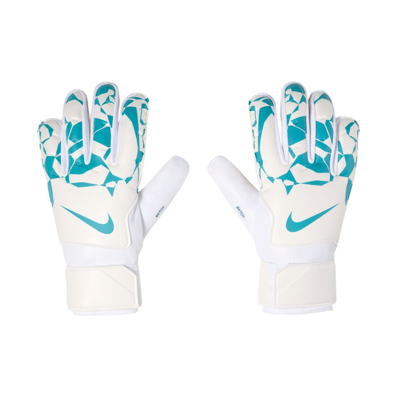 Rękawice bramkarskie Nike Match Goalkeeper biało-niebieskie HQ0257 101