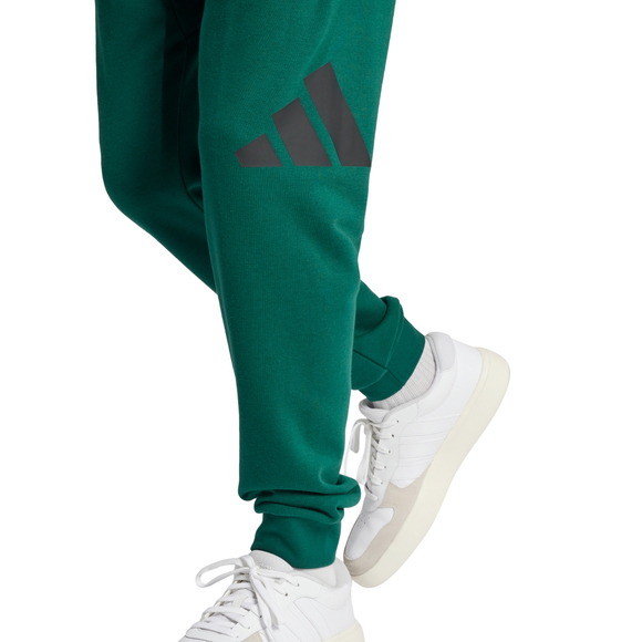 Spodnie męskie adidas Essentials Big Logo French Terry zielone JE8971