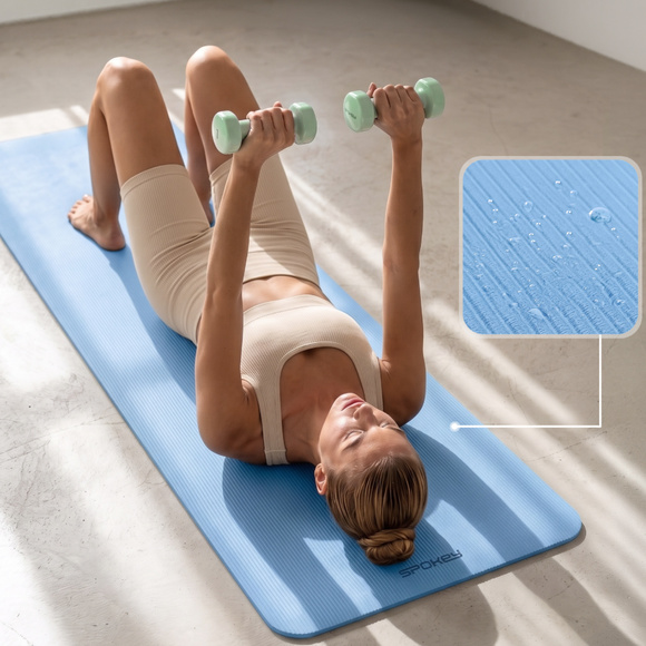 Mata do ćwiczeń Spokey Softmat 183×61x1 cm niebieska 944043