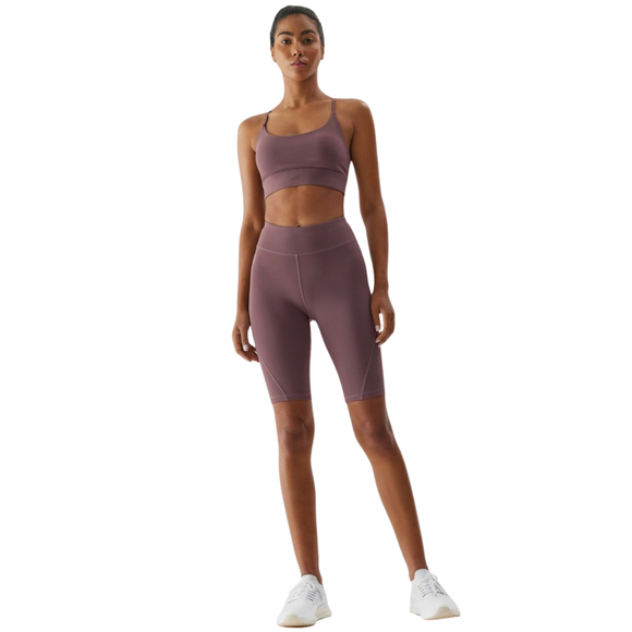 Stanik sportowy 4F F079 jasny brąz 4FAW23USBAF079 82S