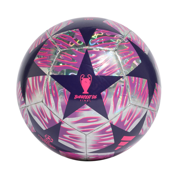 Piłka nożna adidas UCL 25/26 Final Training Foil fioletowa JX9104
