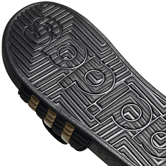 Klapki adidas Adissage czarno-złote EG6517