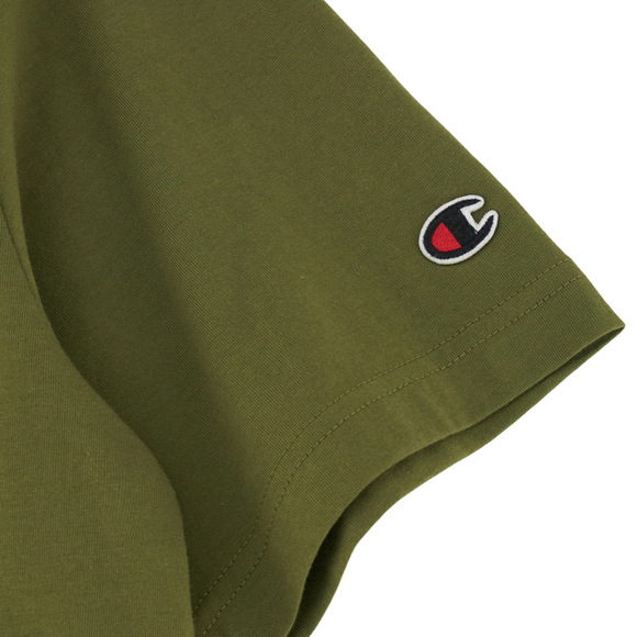 Koszulka męska Champion SS Tee oliwkowa 220256 GS573