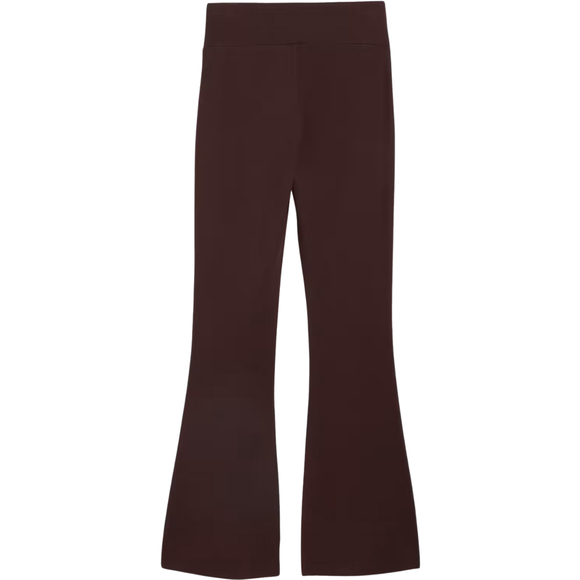 Legginsy damskie Puma Ess High-Waist Flared brązowe 631542 33