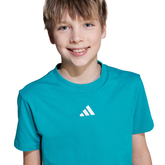 Koszulka dla dzieci adidas Essentials Tee 160 zielona JW0005