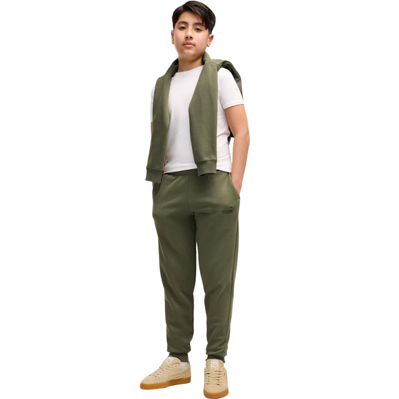 Spodnie dla dzieci Puma ESS No. 1 Logo khaki 684912 86