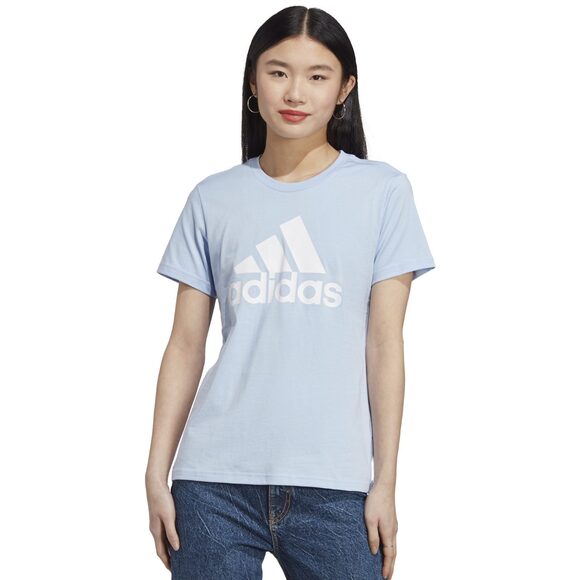 Koszulka damska adidas Loungewear Essentials Logo Tee błękitna IC0637