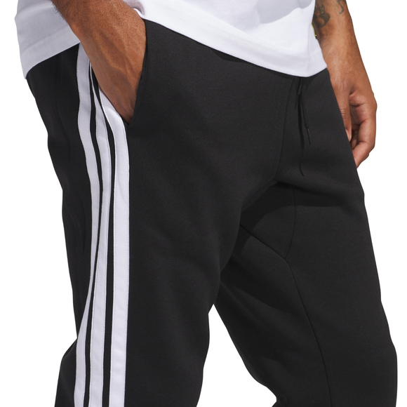 Spodnie męskie adidas Essentials 3-Stripes Fleece czarne JD1861