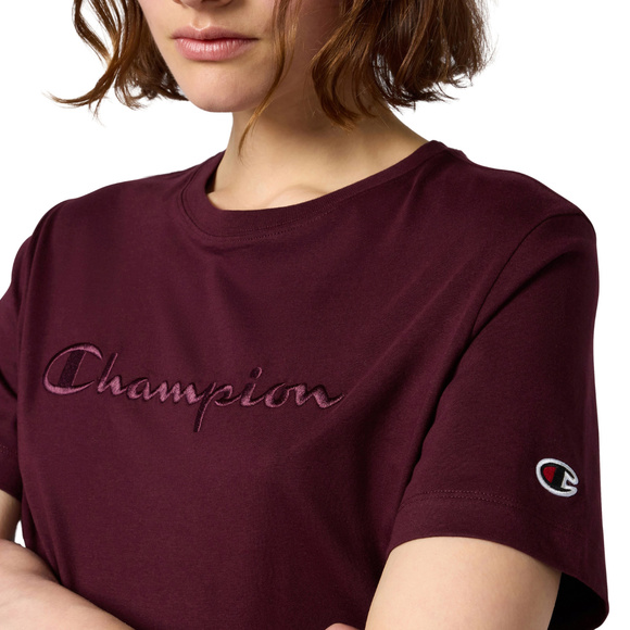 Koszulka damska Champion SS Tee bordowa 118382 RS522