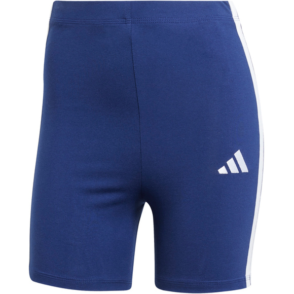 Spodenki damskie adidas Essentials 3-Stripes High Waisted Biker niebieskie JE1225
