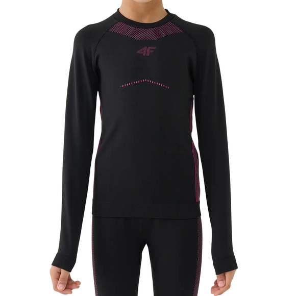 Bielizna bezszwowa dla dziewczynki 4F F250 głęboka czerń 4FJWAW25USEAF250 20S