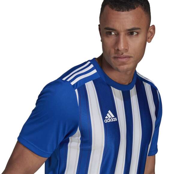 Koszulka męska adidas Striped 21 Jersey niebiesko-biała GH7321