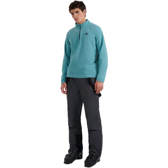 Bluza polarowa męska 4F M065 morska zieleń 4FWAW25UFLEM065 46S