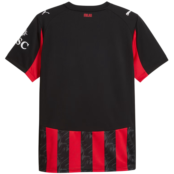 Koszulka męska Puma AC Milan Home Jersey Replica czarno-czerwona 779962 01 