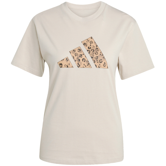 Koszulka damska adidas Animal Graphic beżowa JM4423
