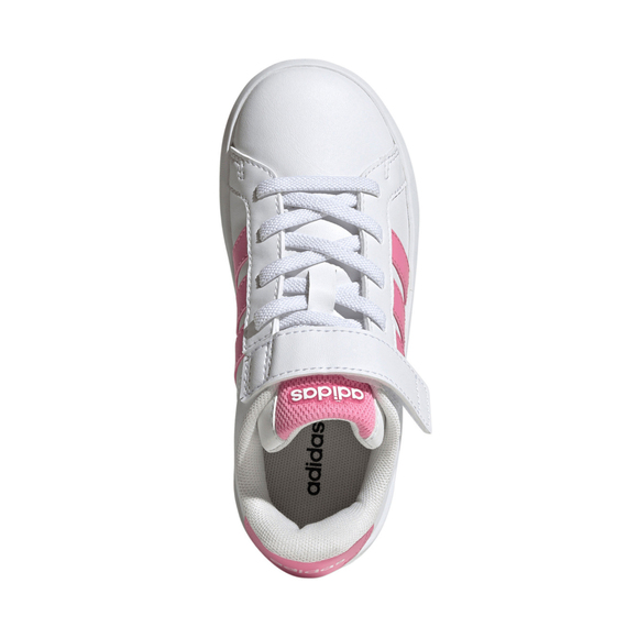 Buty dla dzieci adidas Grand Court 3.0 biało-różowe JP9371
