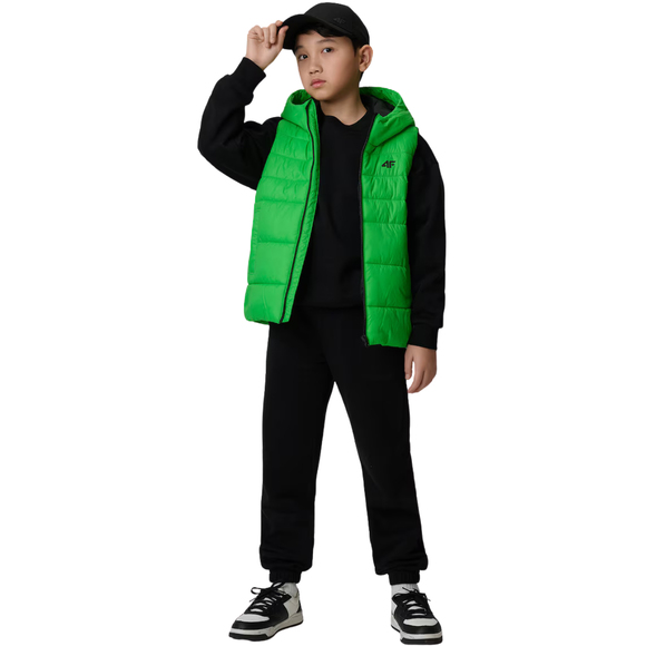 Kamizelka dla chłopca 4F M313 zielona 4FJWSS26TVJAM313 41S